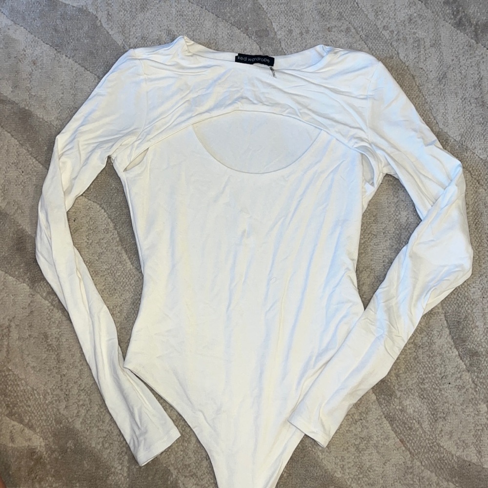 Naked wardrobe cut out body suit